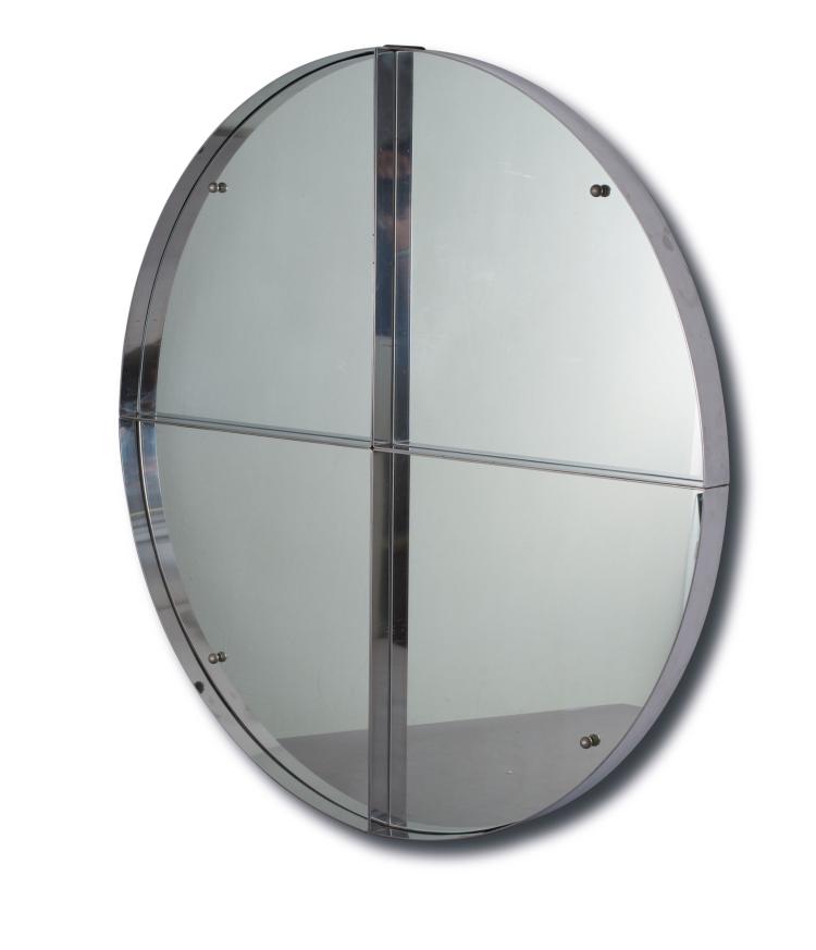 Hauptbild zu Objekt, Wandspiegel, um 1970, Cristal Art, Mailand (zugeschrieben), 116A 162
