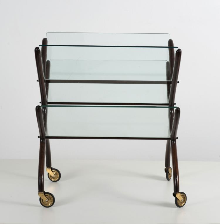 Bild 1 zu Objekt, Magazine rack on wheels, 1950s, Cesare Lacca, Italien, 116A 210