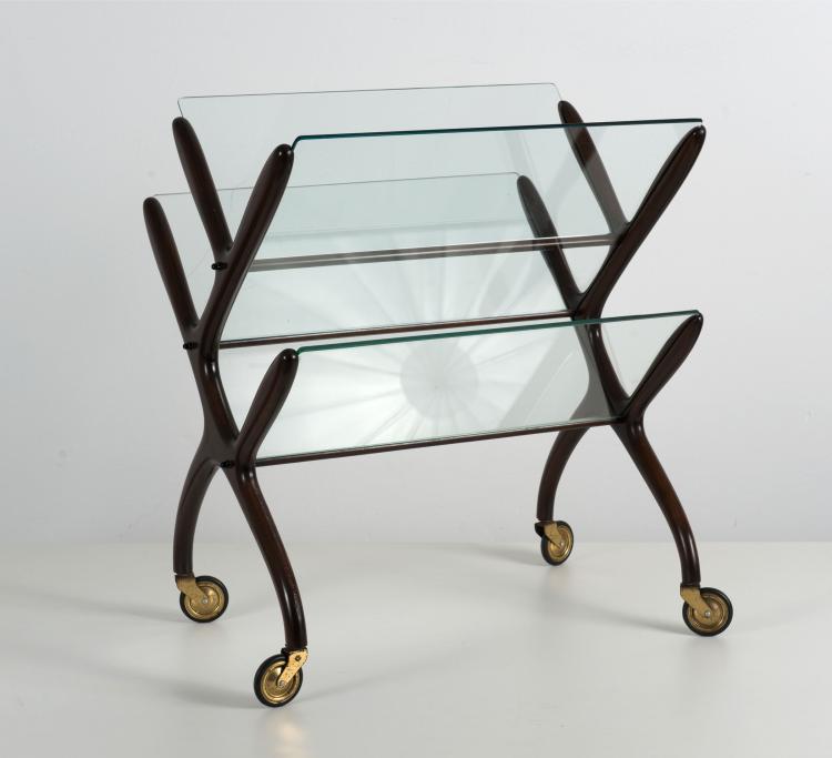 Bild 2 zu Objekt, Magazine rack on wheels, 1950s, Cesare Lacca, Italien, 116A 210