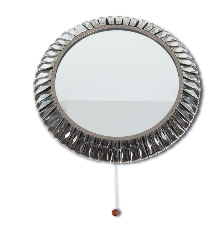 Hauptbild zu Objekt, Beleuchteter Wandspiegel, 1960er Jahre, &Ouml;sterreich, 116C 179