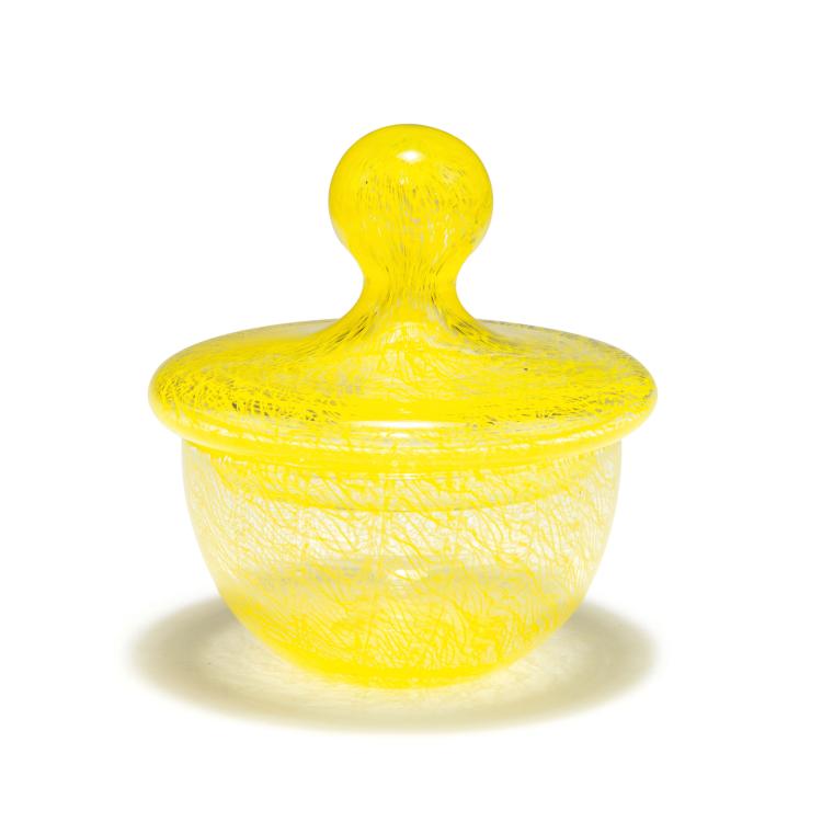 Hauptbild zu Objekt, 'Merletto' box and cover, 1952, Archimede Seguso, Seguso, Archimede, Vetreria, Murano, 116B 211