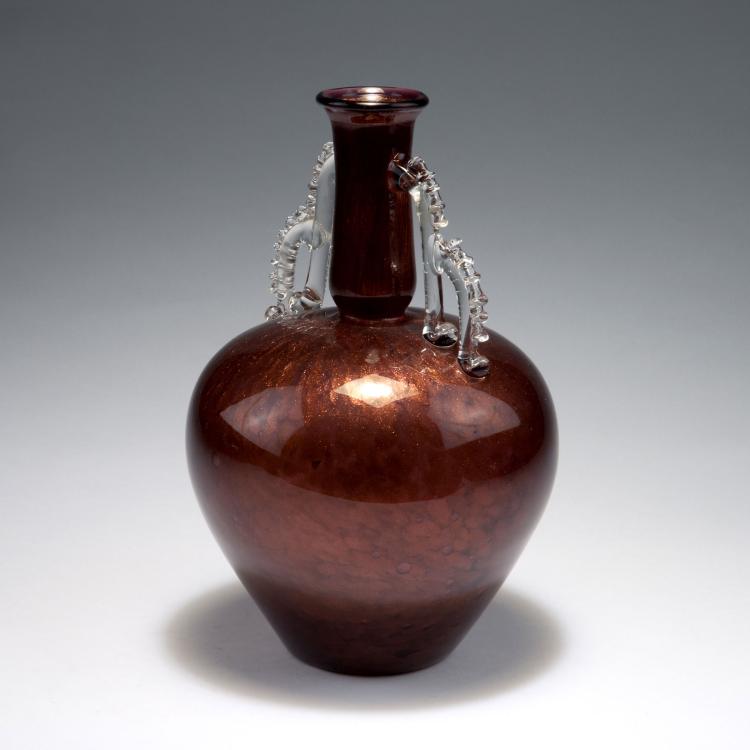 Bild 1 zu Objekt, 'Avventurina' vase with handles, 1929/30, Ercole Barovier, Barovier & C., Vetreria Artistica, Murano, 116B 51