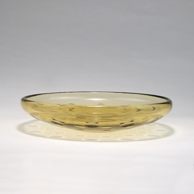 Bild 1 zu Objekt, Fruit bowl, c1937/38, Wilhelm Wagenfeld, Vereinigte Lausitzer Glaswerke, Wei&szlig;wasser, 116C 131