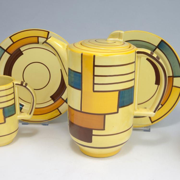 Bild 1 zu Objekt, Kaffeeservice, um 1928, Schramberger Majolikafabrik, Schramberg, 116C 121