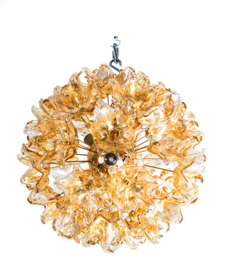 Hauptbild zu Objekt, Deckenleuchter, 1960er Jahre, VeArt, Murano (zugeschrieben), 116A 244