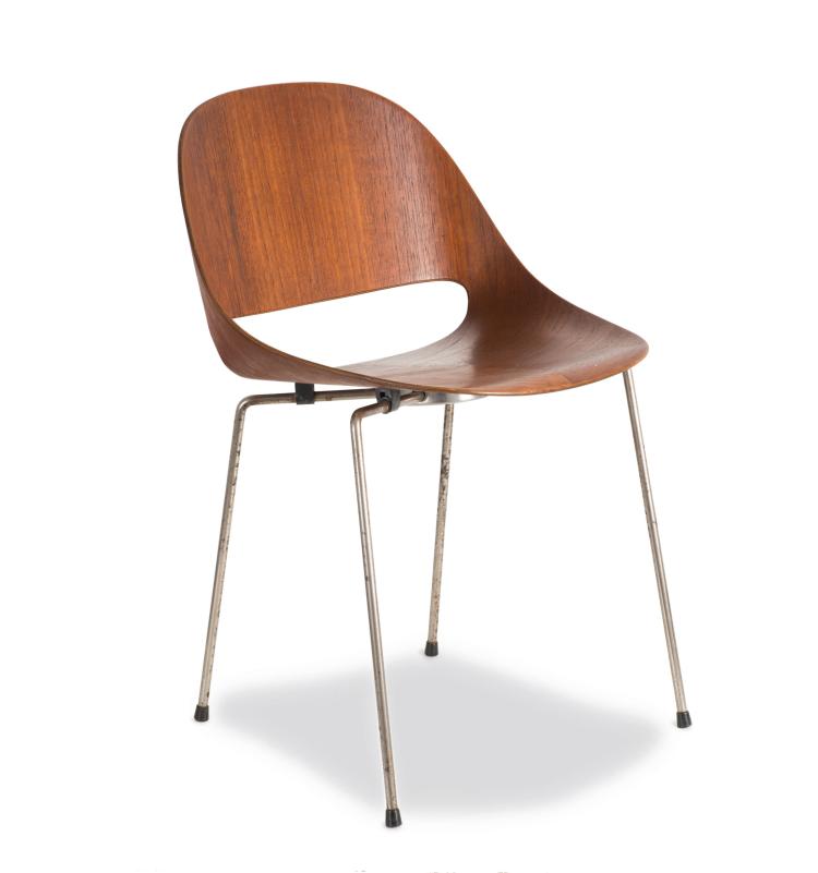 Hauptbild zu Objekt, Plywood chair, 1960s, Leon Stijnen, Sope Oy, Lahti, Finnland, 116C 188