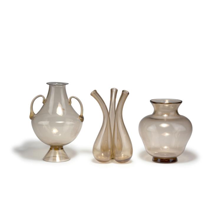 Hauptbild zu Objekt, Three vases, 1920s, Murano, 116B 50
