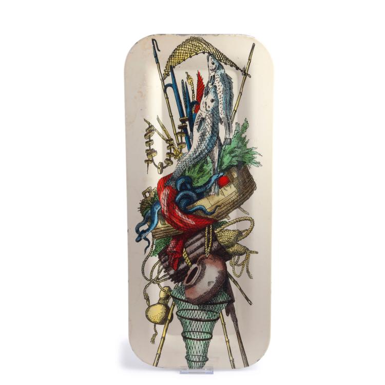 Hauptbild zu Objekt, 'Trofeo di Pesca' tray, 1950s, Piero Fornasetti, Fornasetti, Mailand, 116A 2
