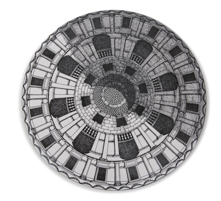 Hauptbild zu Objekt, 'Architettonico' table top, 2010, Piero Fornasetti, Bitossi, Montelupo, 116A 10