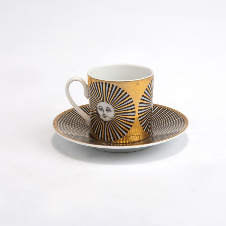 Bild 3 zu Objekt, Zwei Moccatassen mit Unterteller 'Soli' und 'Astronomici', 1990er Jahre, Piero Fornasetti, Rosenthal, Selb, 116A 9