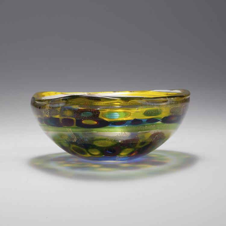 Bild 1 zu Objekt, 'Murrine' bowl, 1955/56, Anzolo Fuga, A.Ve.M., Murano, 116B 187