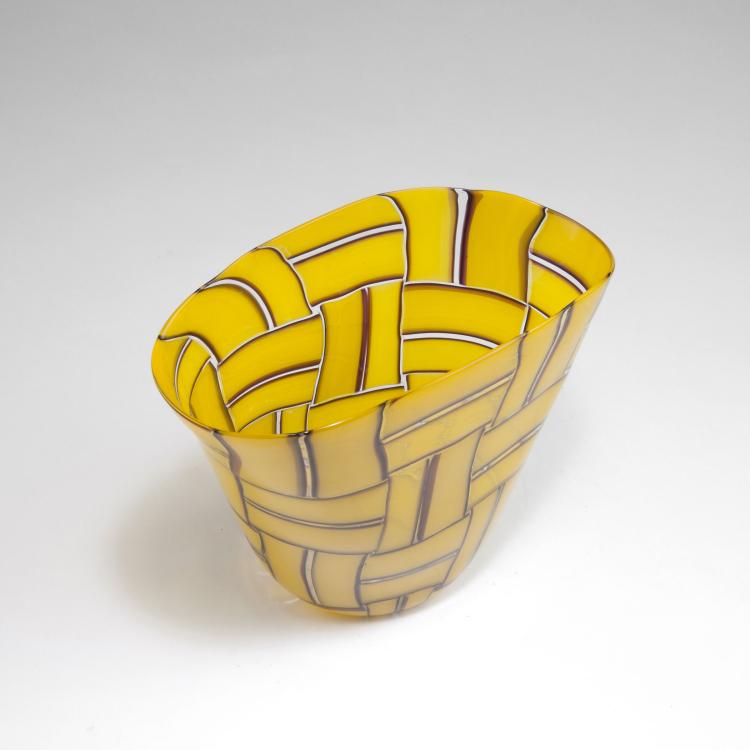 Bild 1 zu Objekt, 'Tessere ambra' vase, 1957, Ercole Barovier, Barovier & Toso, Murano, 116B 176