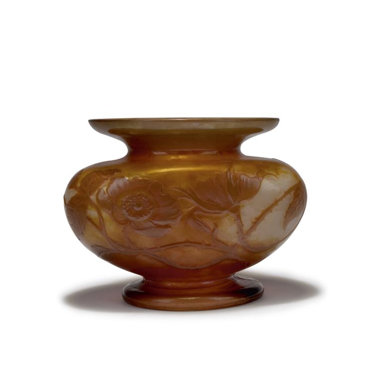 Hauptbild zu Objekt, 'Roses' vase, c1900, Muller, Henri, Croismare, 117A 222