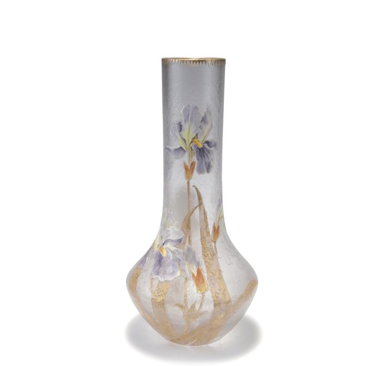 Hauptbild zu Objekt, Gro&szlig;e Vase 'Iris', um 1900, Legras & Cie., Saint-Denis, 117A 212