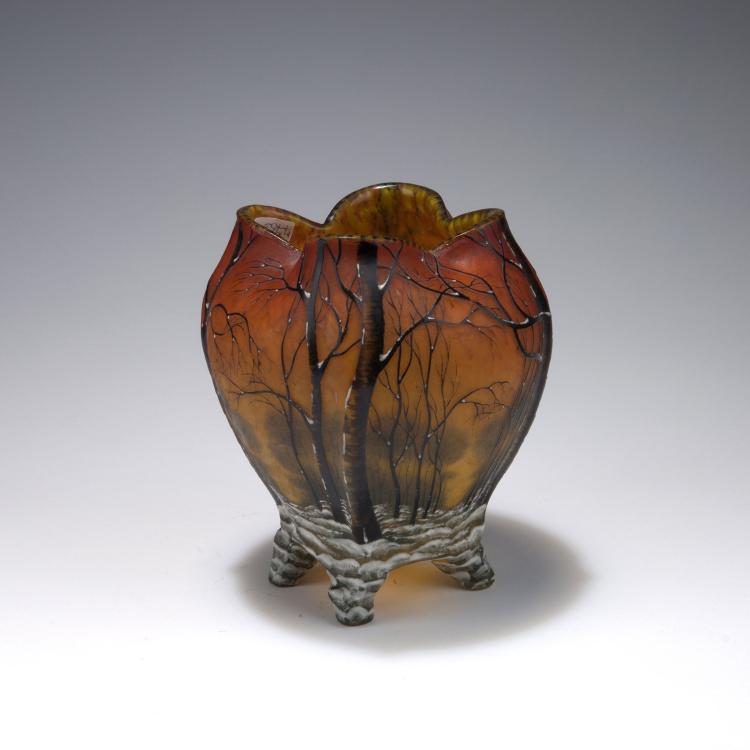 Bild 1 zu Objekt, 'Arbres en hiver' vase, c1910, Daum Fr&egrave;res, Nancy, 117A 76
