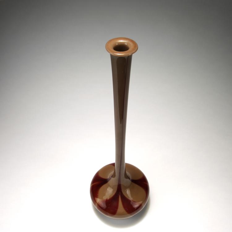 Bild 1 zu Objekt, Enghalsvase, um 1909, Val Saint Lambert, Cristallerie du, 117A 343