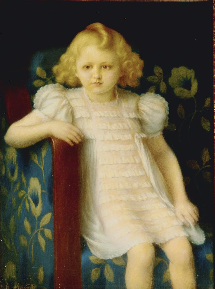 Hauptbild zu Objekt, 'Portr&auml;t eines jungen M&auml;dchens', Charles-Jean Agard, 118B 2