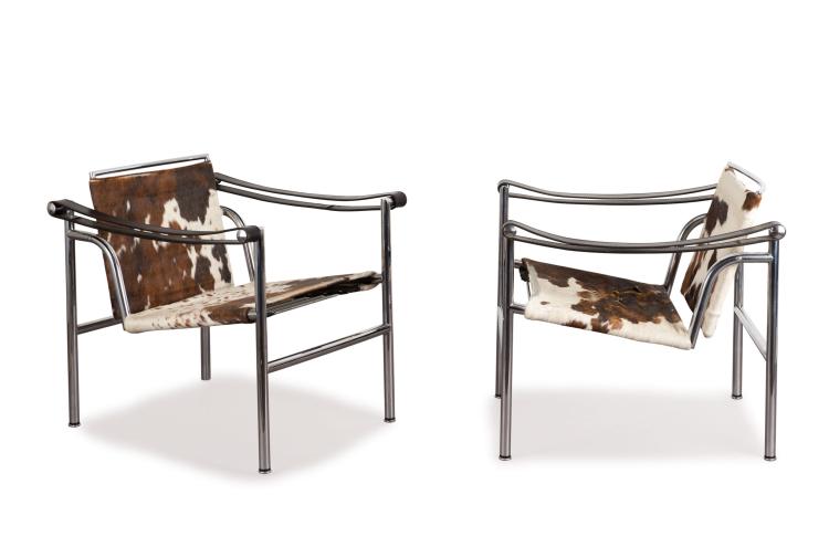 Hauptbild zu Objekt, Zwei Armlehnsessel 'LC 1', 1928, Cassina, Mailand, 116C 16