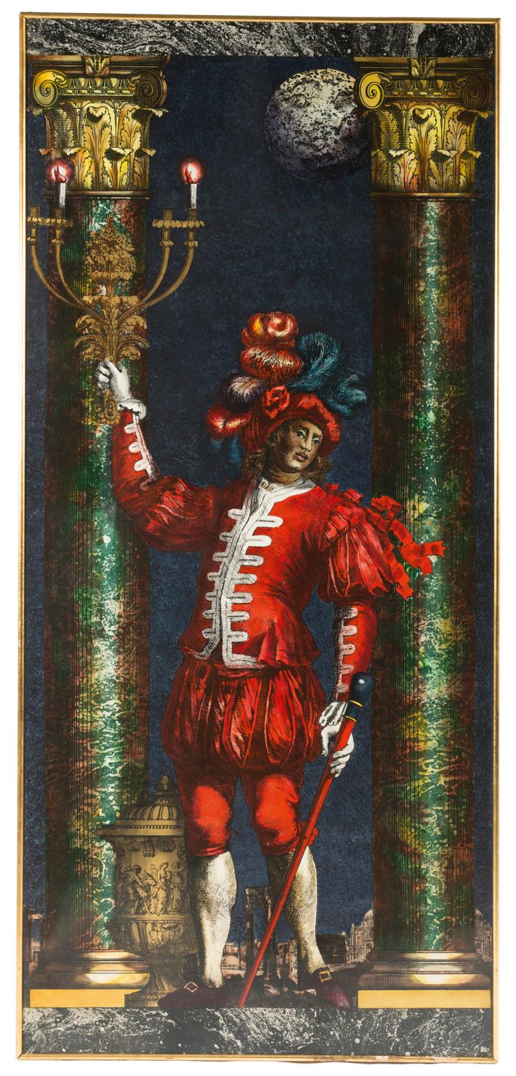 Hauptbild zu Objekt, Wandpaneel 'Paggio', 1960/70er Jahre, Piero Fornasetti, Fornasetti, Piero, Mailand, 116A 320