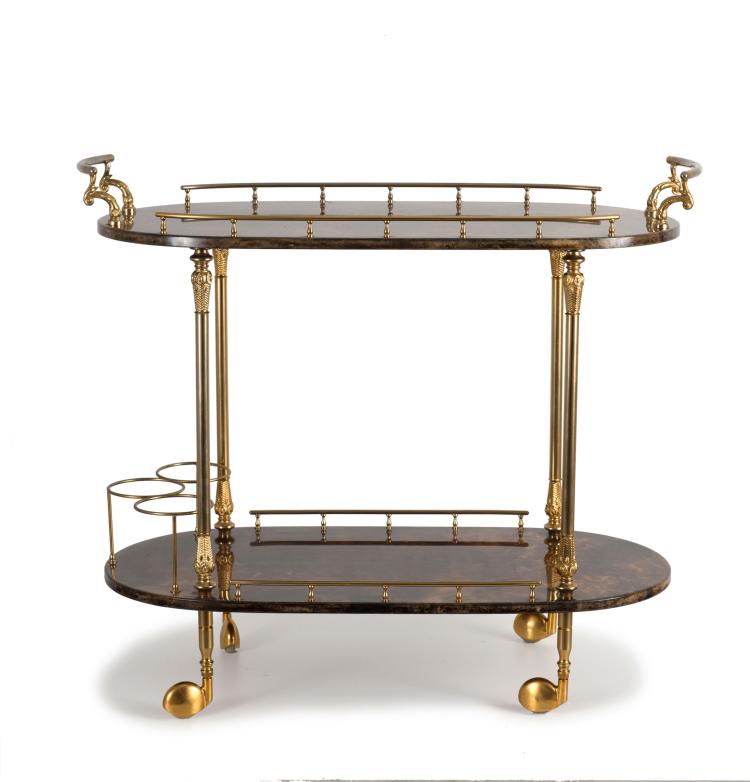 Hauptbild zu Objekt, Servierwagen, 1950er Jahre, Aldo Tura, Tura, Mailand, 116A 220