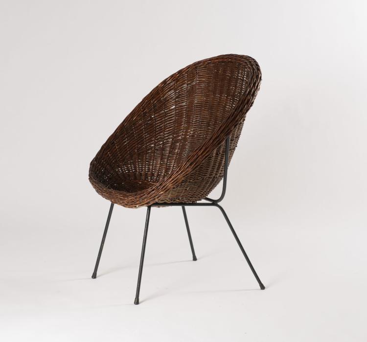 Bild 4 zu Objekt, Kleines Sofa, zwei Sessel, ein Beistelltisch, 1950er Jahre, Italien, 116A 88