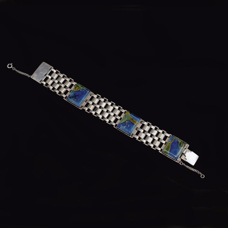 Hauptbild zu Objekt, Ikora bracelet, c1930, Karl Wiedmann, WMF, Geislingen, 117A 732