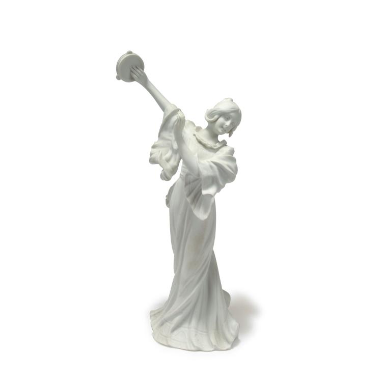 Hauptbild zu Objekt, Girl with tambourine, c1900, Agathon L&eacute;onard, Heubach, Lichte, 117A 479