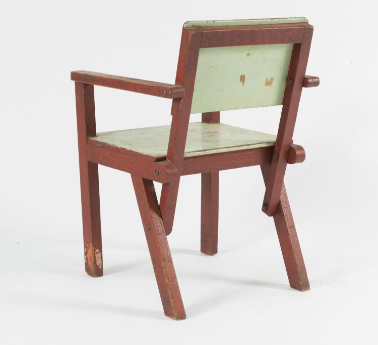 Bild 1 zu Objekt, Child's armchair, 1926, Erich Dieckmann, Bauhochschule, Staatliche, Weimar, 118A 39