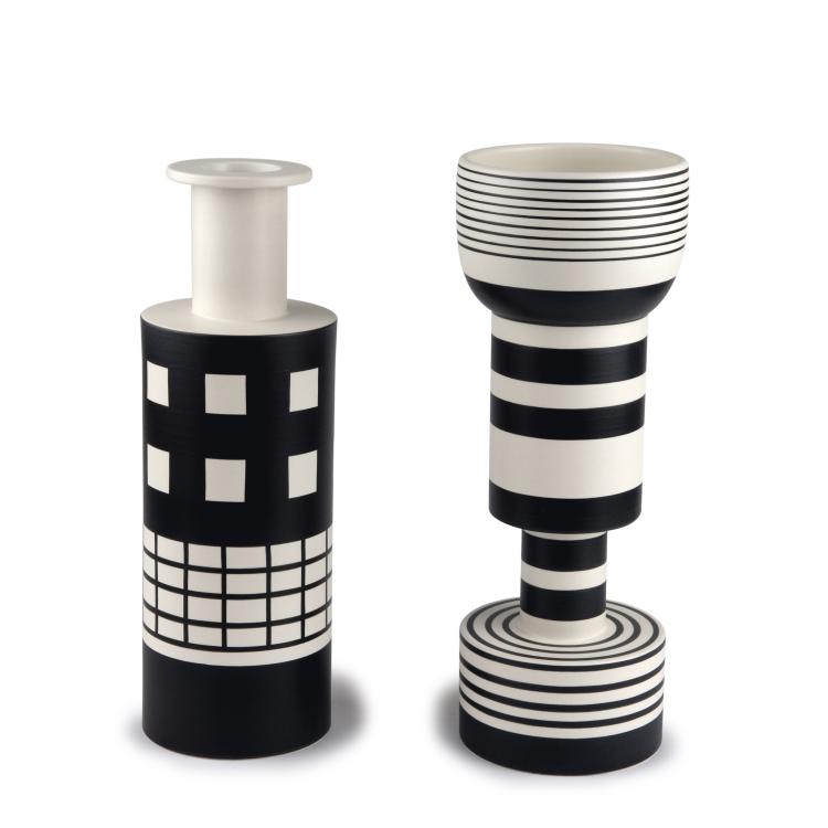 Hauptbild zu Objekt, Pair of 'Alzata Grande' and 'Rocchetto' vases, 1986, Ettore Sottsass, Bitossi, Montelupo; Flavia s.r.l., 116A 34
