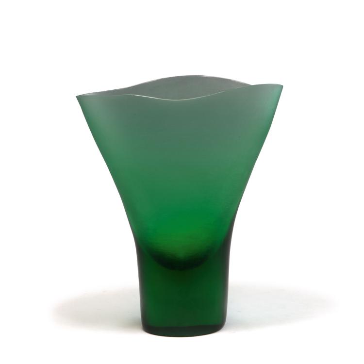 Hauptbild zu Objekt, Tall 'Battuto' vase, c1957, Tobia Scarpa, Venini & C., Murano, 116B 136