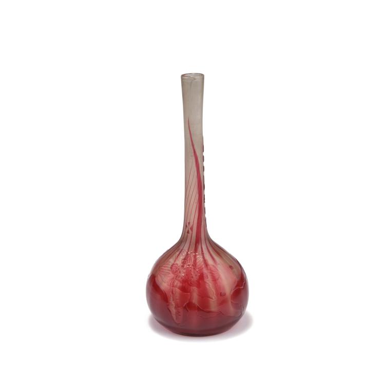 Hauptbild zu Objekt, Soliflore 'Bonheur'-Vase 'Lotus', um 1900, Gall&eacute;, Emile, Nancy, 117A 134