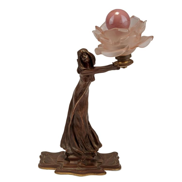 Hauptbild zu Objekt, Figurenlampe, um 1900, Maxim, Paris, 117A 636