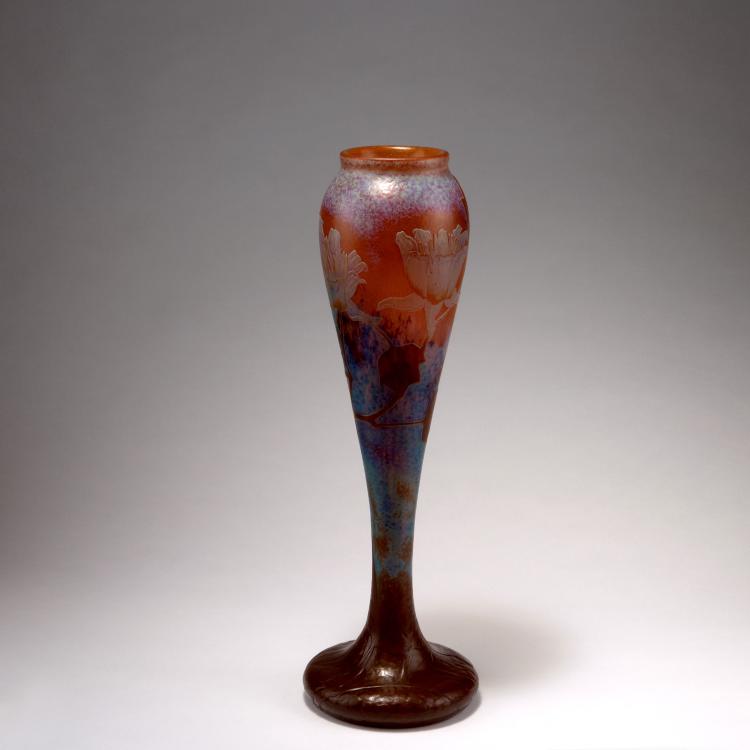 Bild 1 zu Objekt, Gro&szlig;e Intercalaire-Vase mit Martel&eacute;schliff, Modell f&uuml;r die Pariser Weltausstellung, 1900, Henri Berg&eacute;, Daum Fr&egrave;res, Nancy, 117A 29