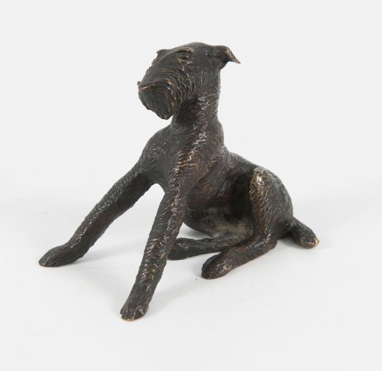 Hauptbild zu Objekt, 'Junger sitzender Terrier', 1925, Ren&eacute;e Sintenis, 118B 42