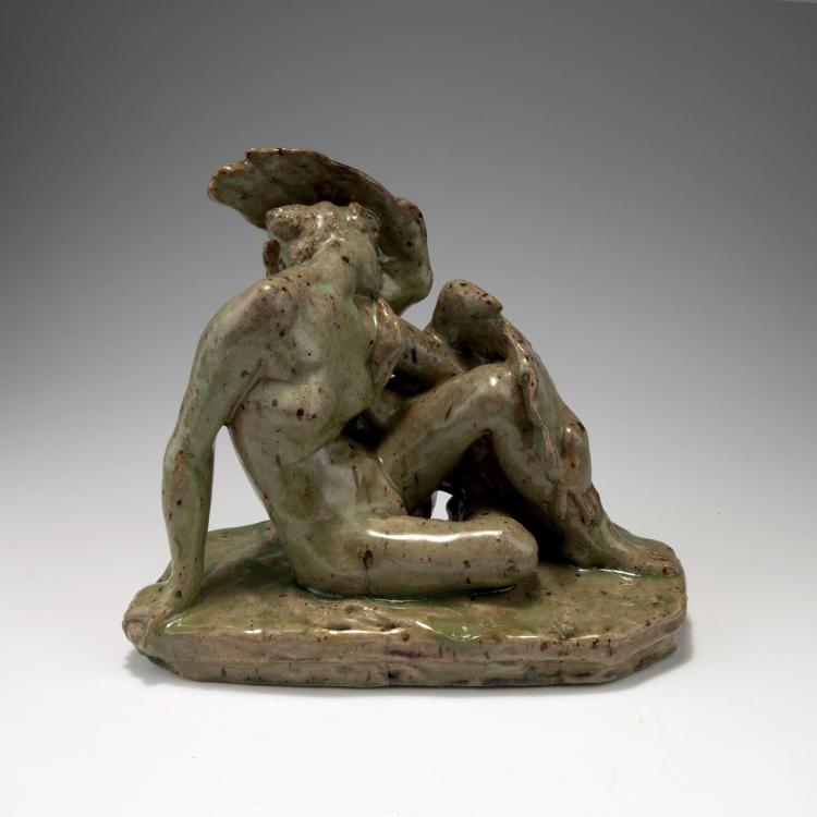 Bild 1 zu Objekt, 'Leda and the swan', c1895-98, Dalpayrat, Pierre Adrien, Bourg-la-Reine, 117A 415