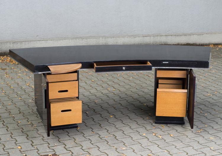 Bild 2 zu Objekt, Schreibtisch, um 1940, Jacques Adnet, Frankreich, 117A 738