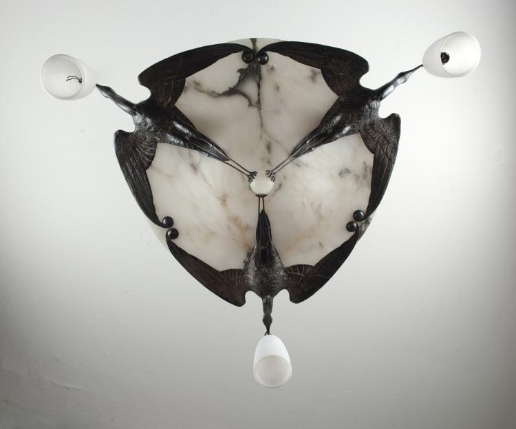 Hauptbild zu Objekt, Deckenlampe, um 1925, Cheuret, Albert, Paris, 120 674