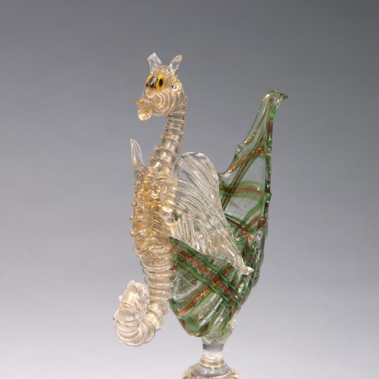 Bild 2 zu Objekt, 'A reticello' goblet with seahorse, 1880, Candiani, Napoleone, Murano, 116B 14
