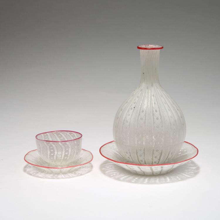 Bild 1 zu Objekt, 'A filigrane' small cup and saucer, 18th century, Murano, 116B 6