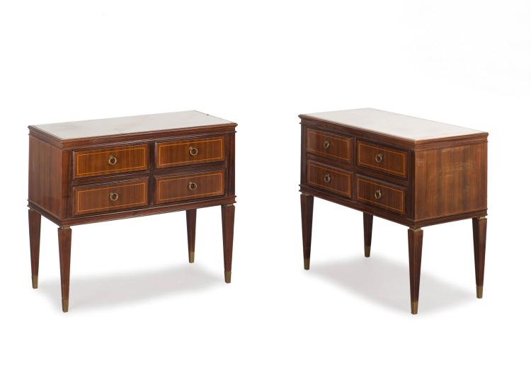 Hauptbild zu Objekt, Zwei Nachttische, 1940er Jahre, Paolo Buffa, Italien, 116A 202