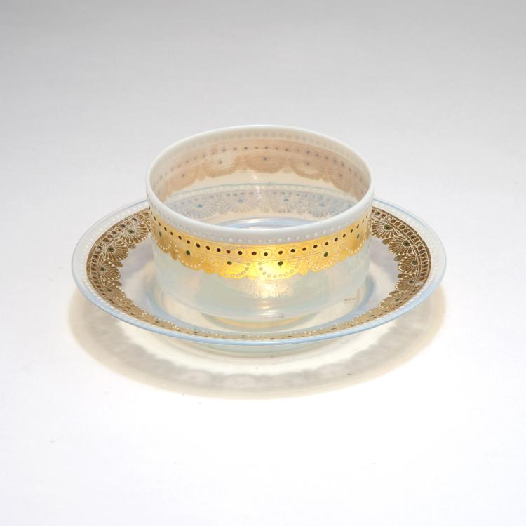 Bild 1 zu Objekt, Small bowl and saucer, c1877, Compagnia Venezia-Murano, Murano, 116B 12