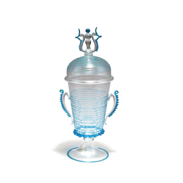 Hauptbild zu Objekt, Goblet with lid, beginning of 20th century, Salviati s.r.l., Murano, 116B 25
