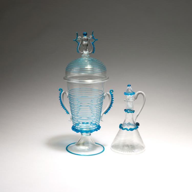 Bild 4 zu Objekt, Goblet with lid, beginning of 20th century, Salviati s.r.l., Murano, 116B 25