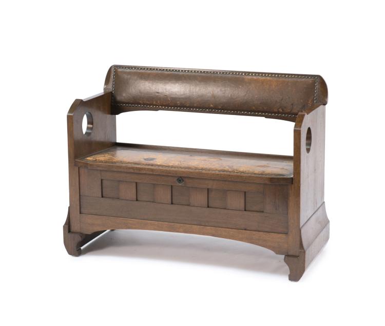 Hauptbild zu Objekt, Truhenbank '(14)3', 1903, Richard Riemerschmid, Dresdner Werkst&auml;tten, Hellerau, 118A 100