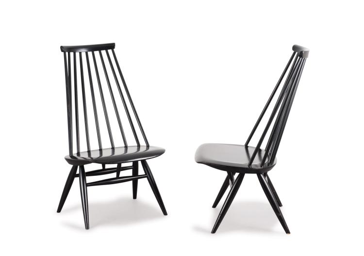 Hauptbild zu Objekt, Pair of 'Mademoiselle' chairs, 1956, Ilmari Tapiovaara, Edsby Verken, Schweden, 116C 108