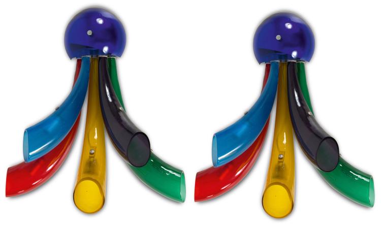 Hauptbild zu Objekt, Zwei Wandappliquen, 1960er Jahre, Murano, 116A 240