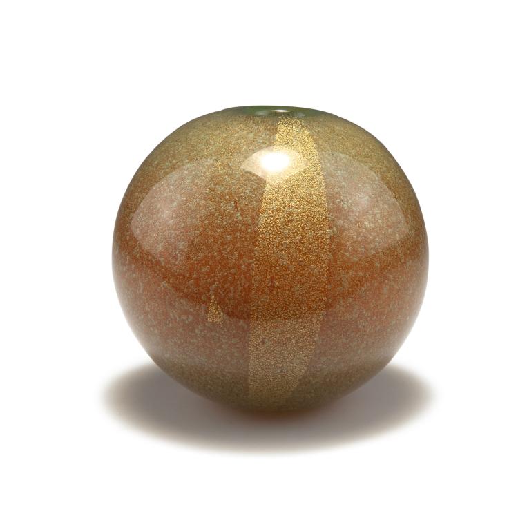 Hauptbild zu Objekt, 'Sommerso a bollicine' vase, 1936, Carlo Scarpa, Venini & C., Murano, 116B 79