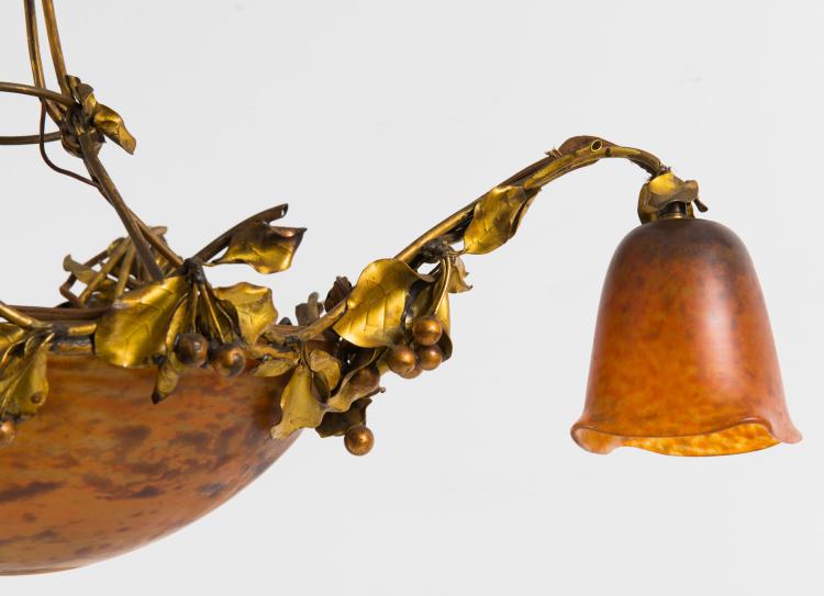 Bild 3 zu Objekt, Gro&szlig;e Deckenlampe, 1900-10, Daum Fr&egrave;res, Nancy, 117A 35