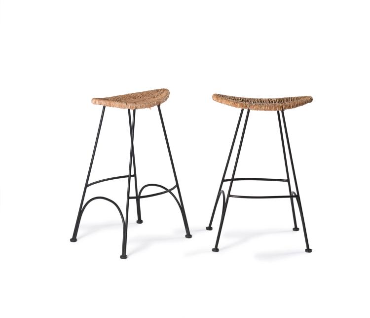 Hauptbild zu Objekt, Pair of 'Banana' bar stools, 1988, Tom Dixon, Cappellini, Mailand, 116C 239