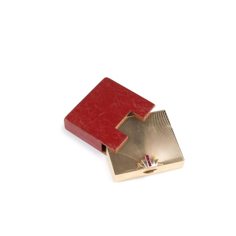 Hauptbild zu Objekt, Beauty case, 1950s , Tiffany & Co., New York, 117A 728